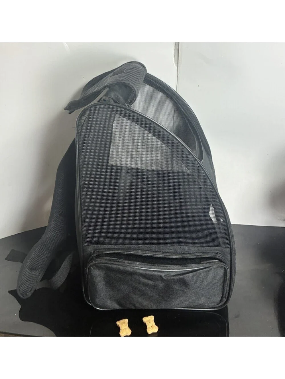 Conlun Dog Carrier Large Cat Carrier  Soft Travel Pet Bag Collapsible Black